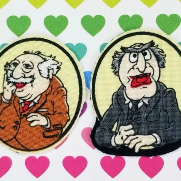 Waldorf And Statler Patches The Muppet Show Puppet Characters - Picture 1 of 5